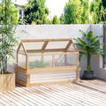 Raised Garden Bed with Mini Greenhouse