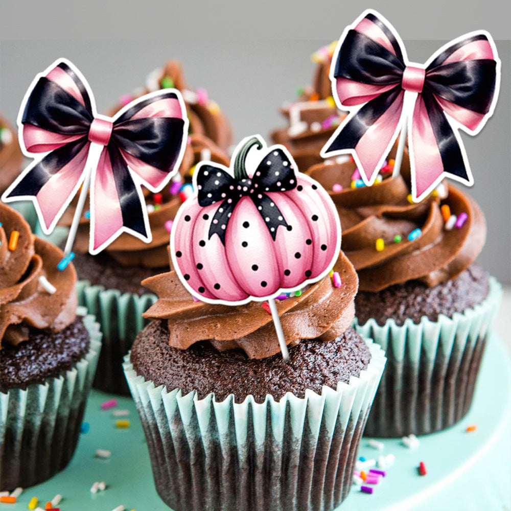 Pumpkin & Bow Cake Toppers (9)