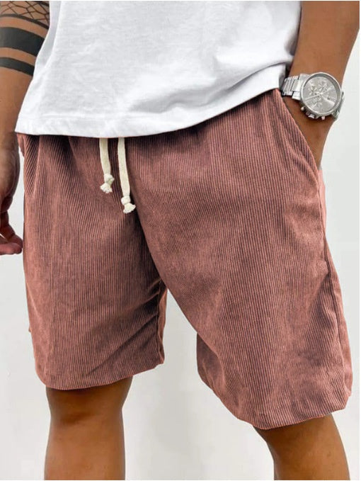Men's Corduroy Drawstring Shorts
