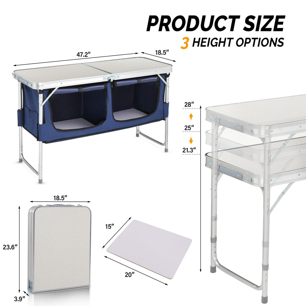 4 ft Folding Aluminum Table