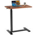 Rolling Height-Adjustable Laptop Table