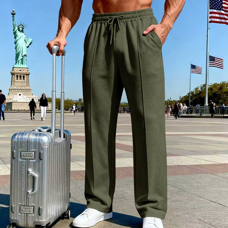 Men's Knit Straight-Leg Joggers