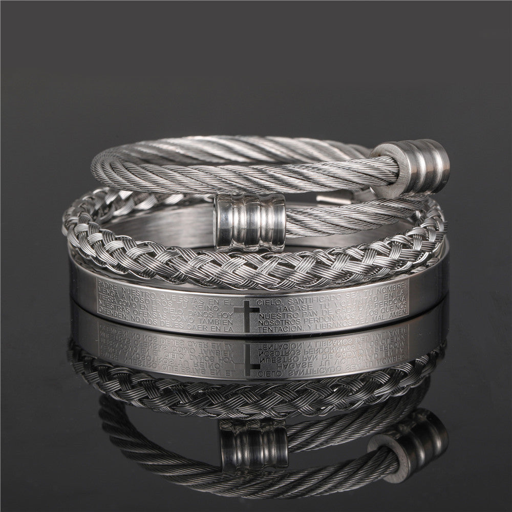 Roman Numeral Bangle Set