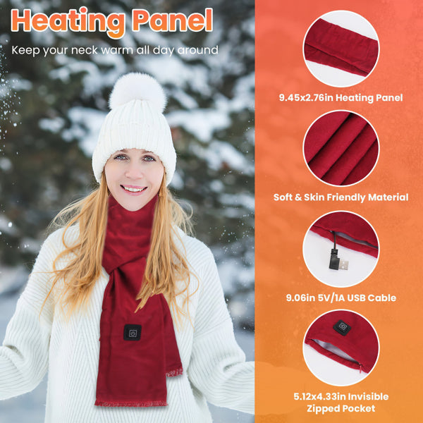 USB Heated Neck Scarf
