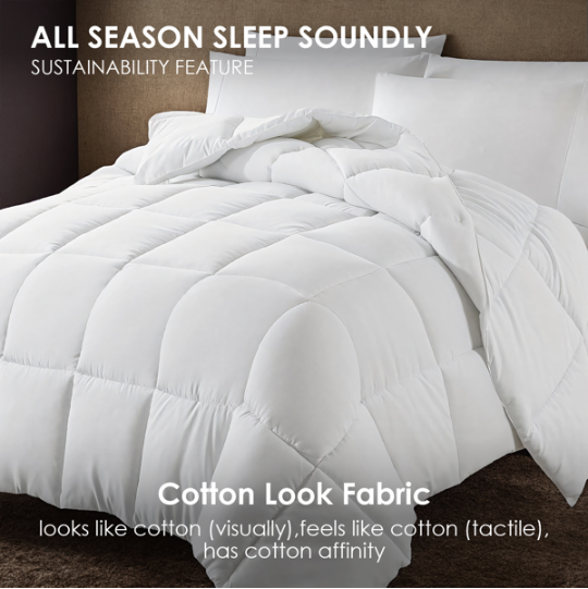 Down-Alternative Microfiber Comforter (White)