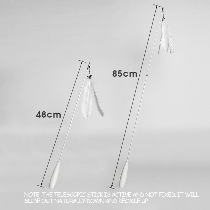Telescopic Feather Cat Rod