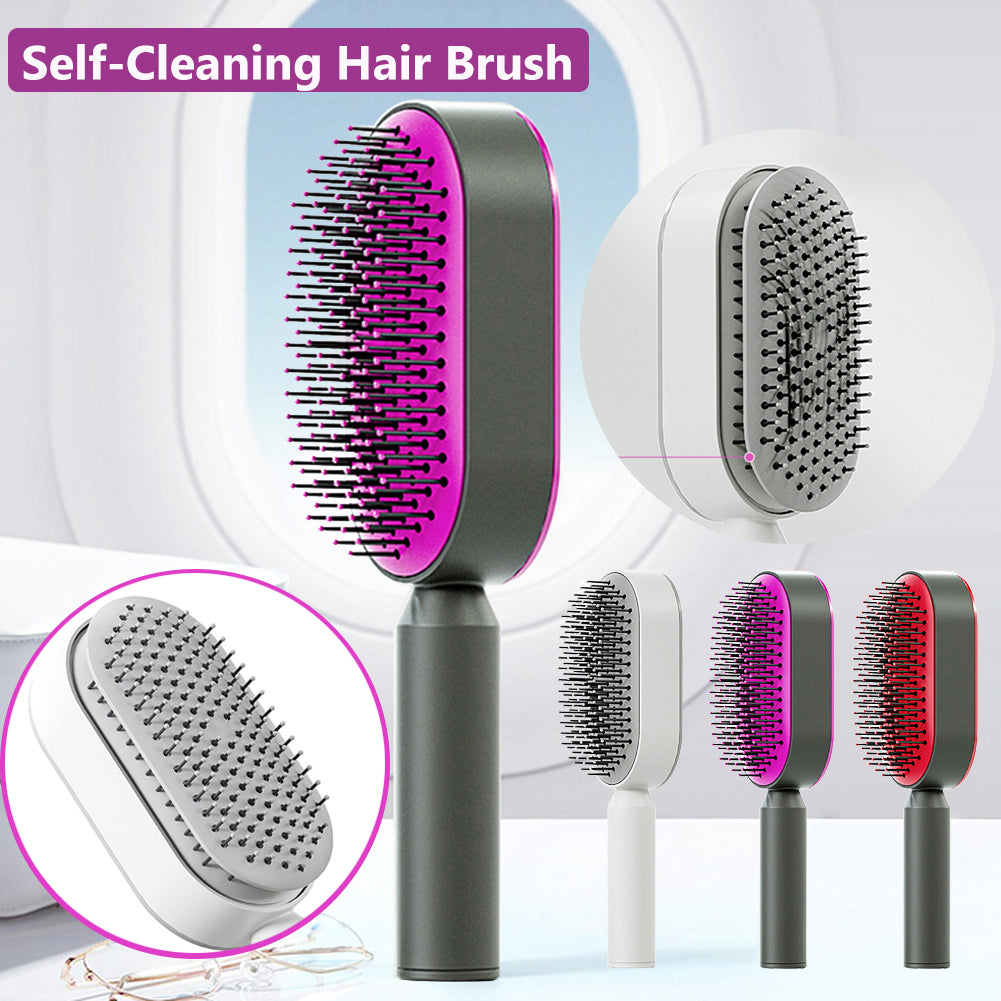 Self-Cleaning Cushion Hair Brush