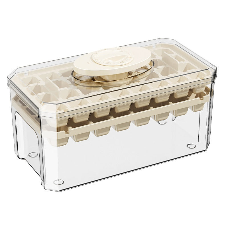 Press-Release Ice Cube Tray with Bin