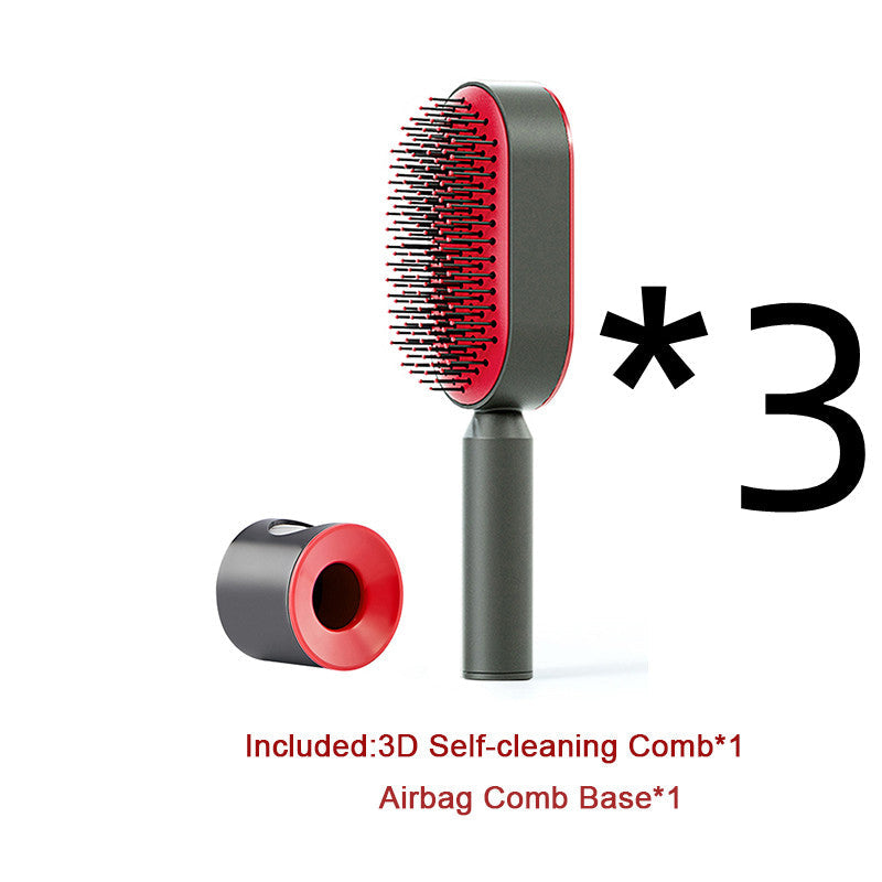Self-Cleaning Cushion Hair Brush