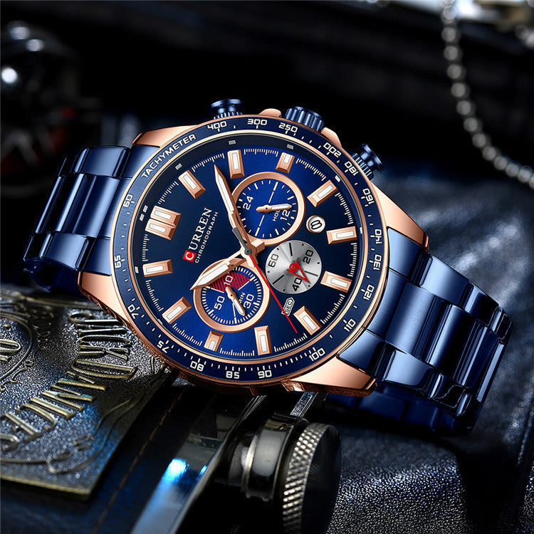 Men's Stainless Steel Date Watch