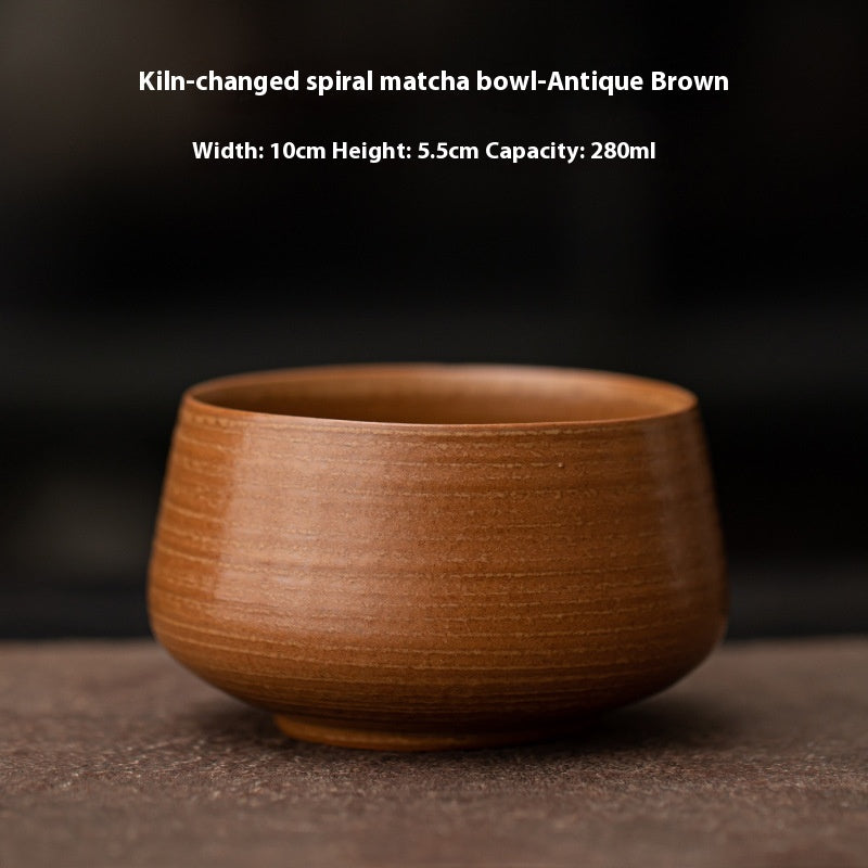 Kiln-Fired Matcha Bowl