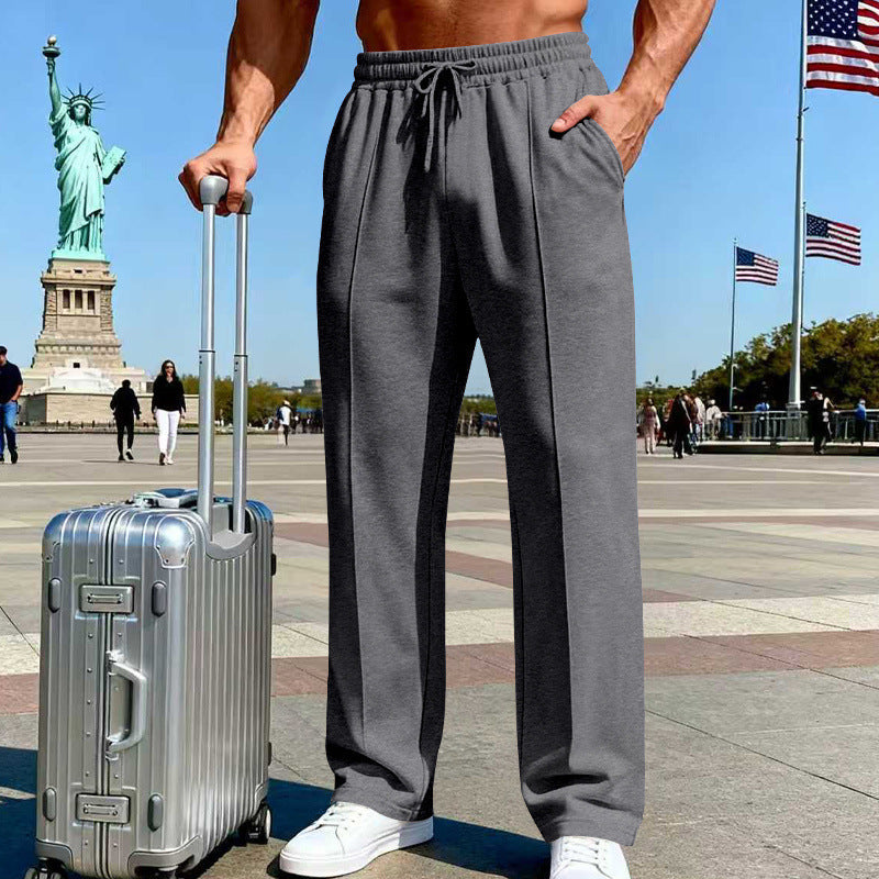 Men's Knit Straight-Leg Joggers