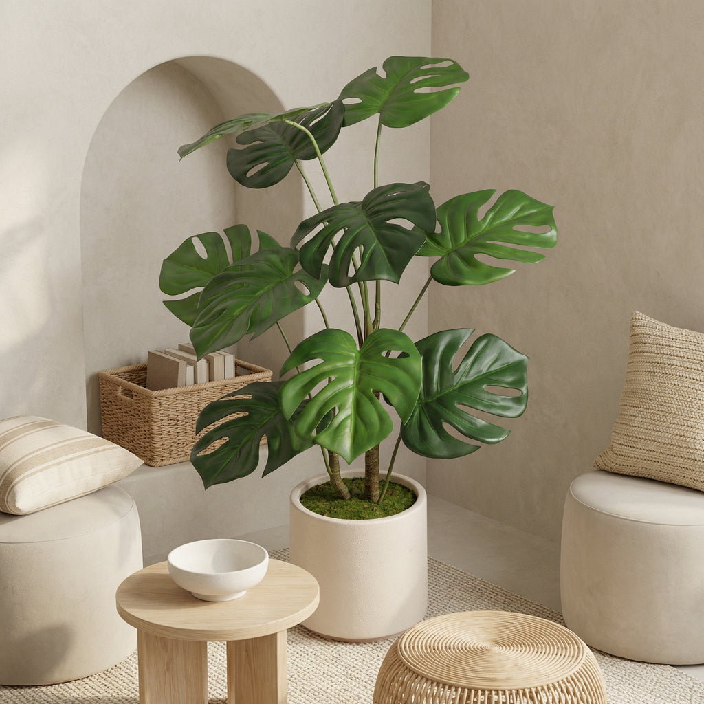 Artificial Monstera Plants (2 pcs)