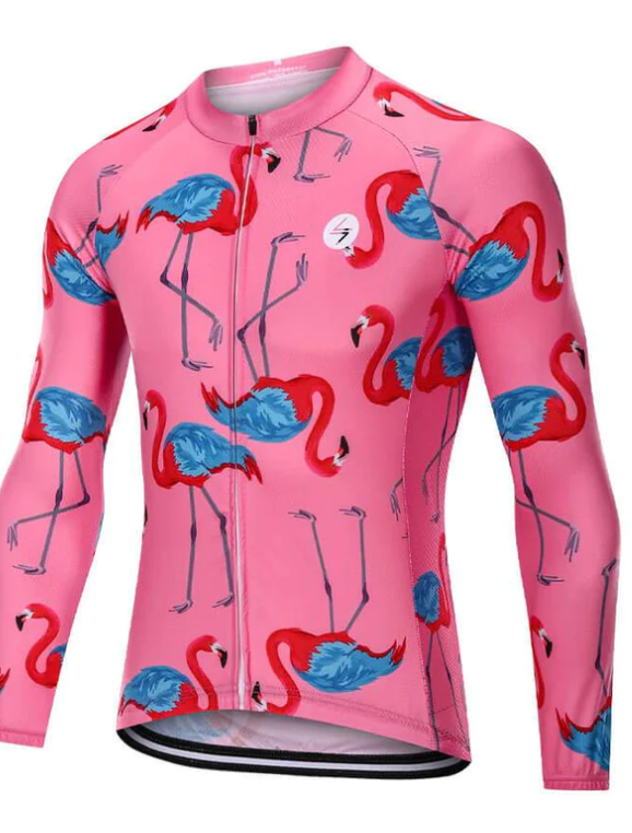 Printed Short-Sleeve Cycling Jersey