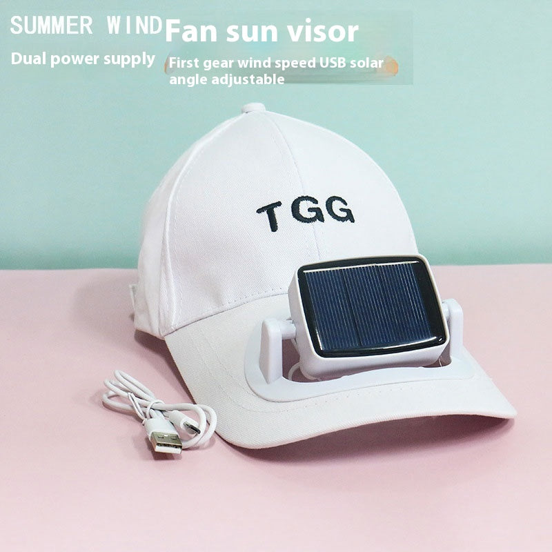 Solar-Powered Fan Hat