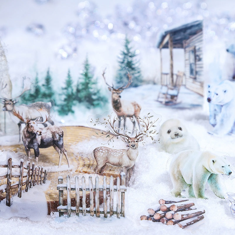 Winter Animal Journal Stickers