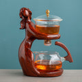Lady Figure Glass Tea Infuser Set