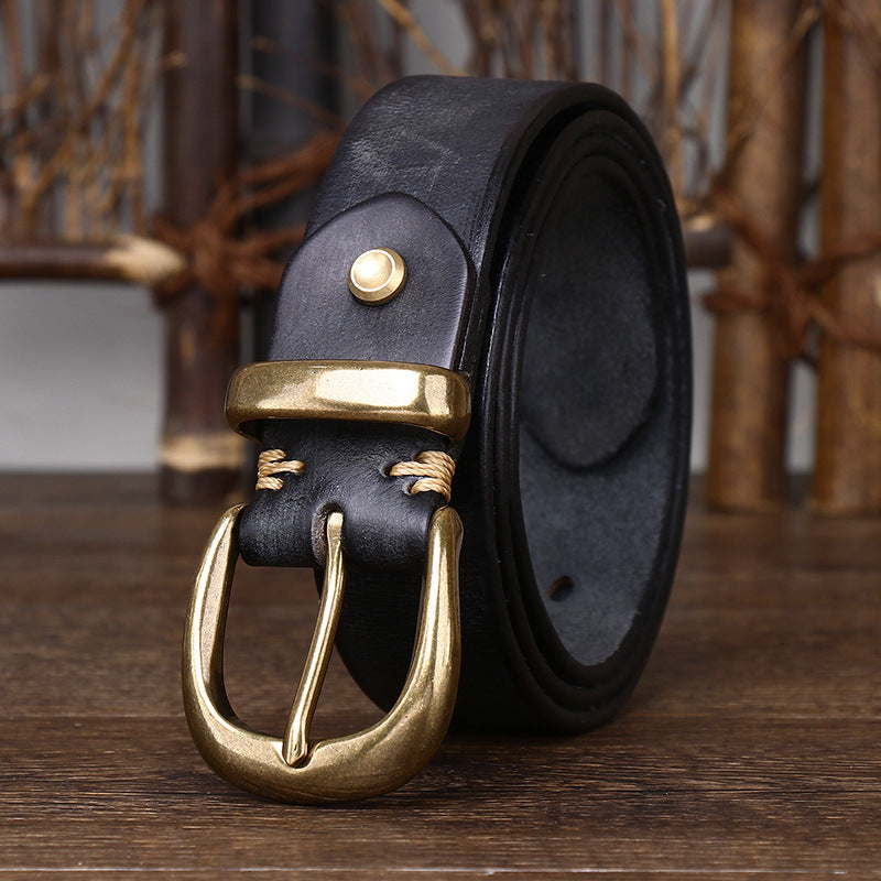 Vintage Distressed Leather Belt