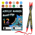 Dual-Tip Acrylic Paint Markers