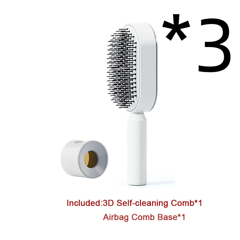Self-Cleaning Cushion Hair Brush