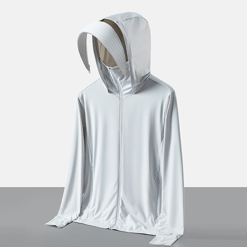 Sun-Protective Hooded Outdoor Shirt