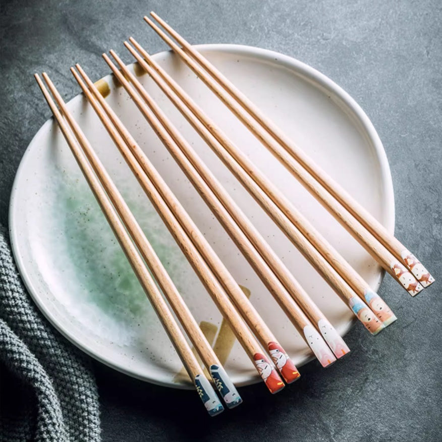 Cute Animal Wooden Chopsticks