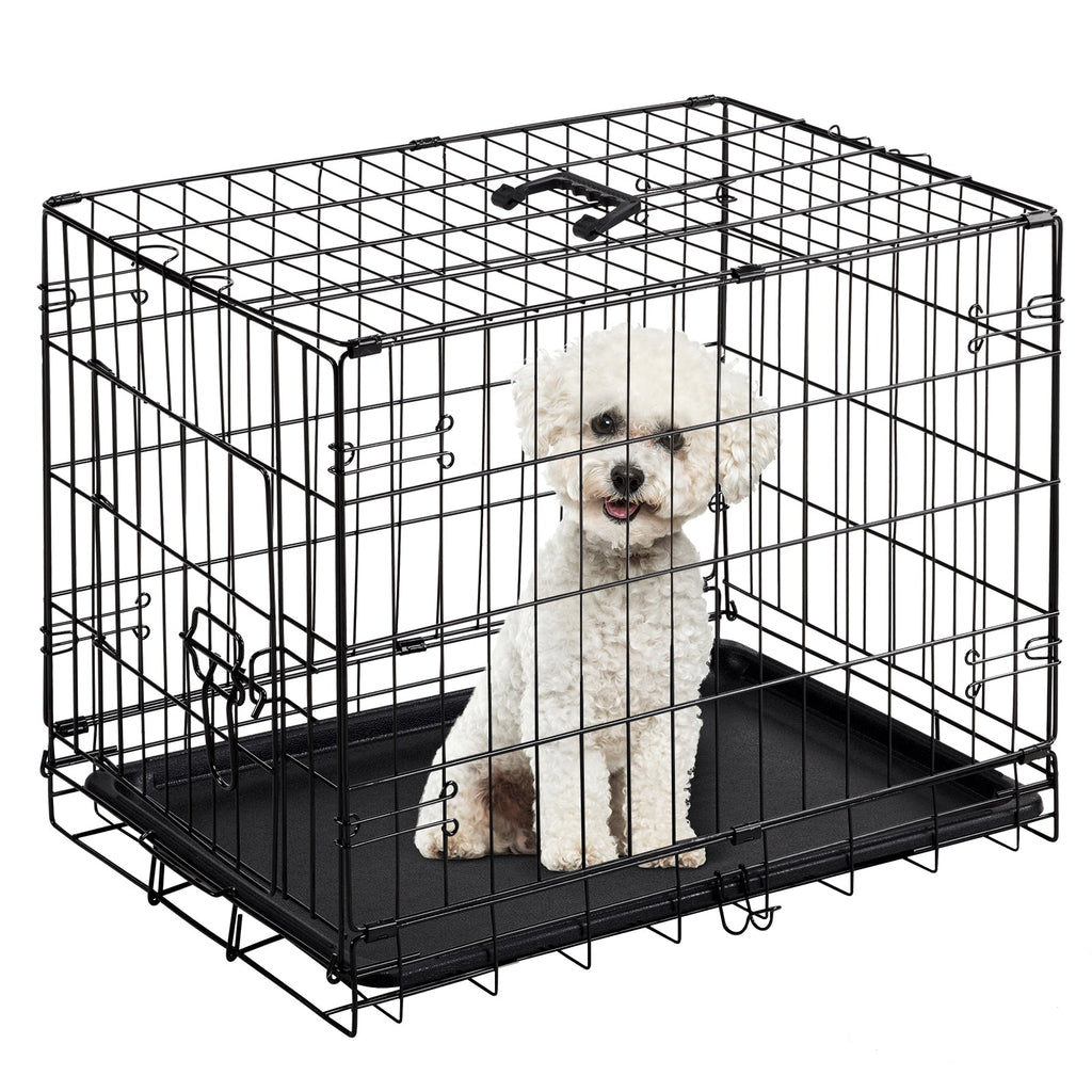 Folding Metal Dog Crate (24–30 in)