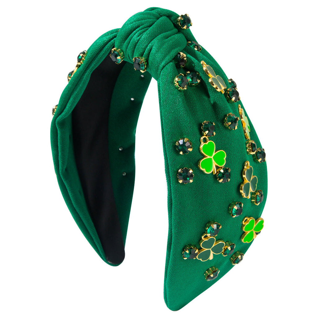 Rhinestone Clover Headband