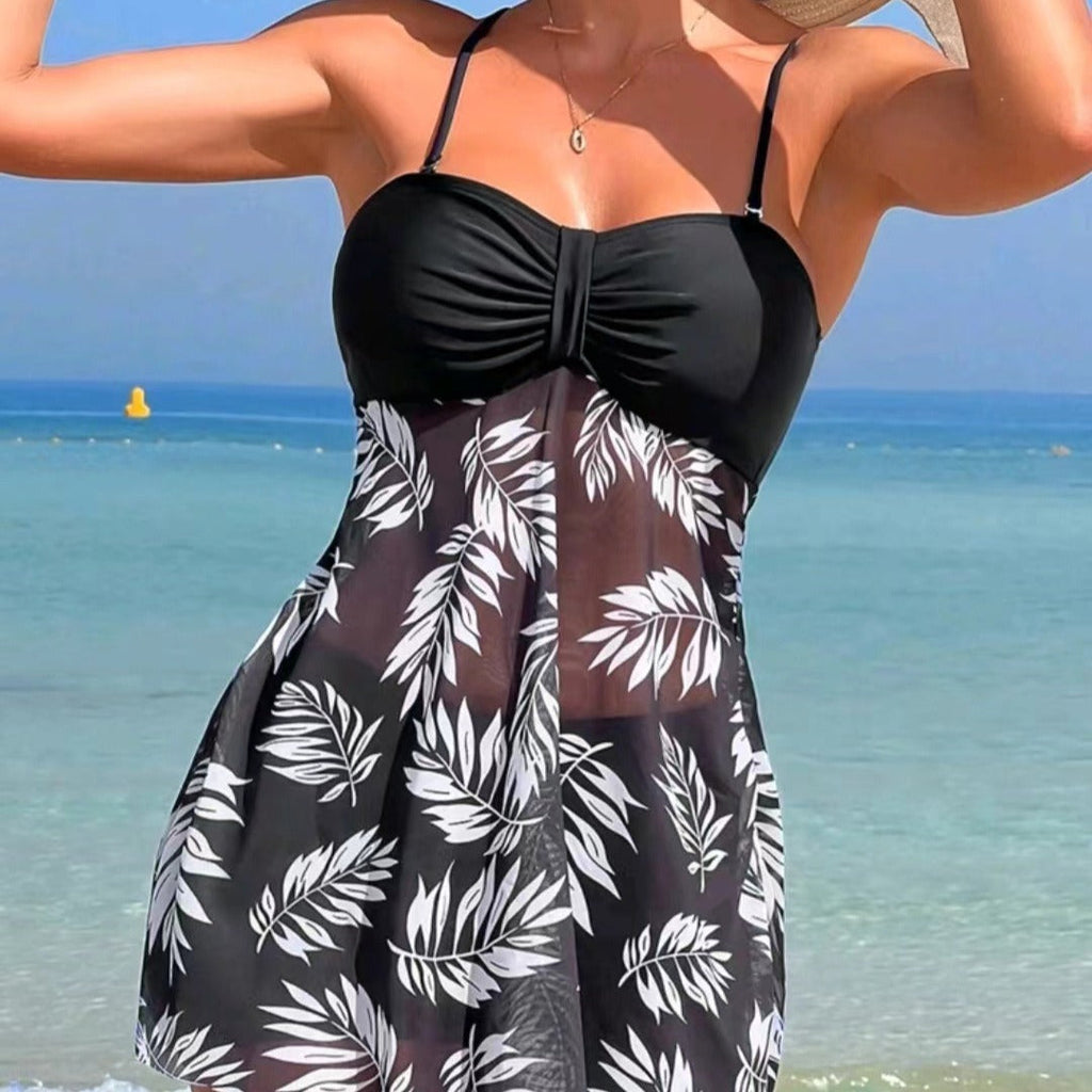 Women's High-Waist Swim Set with Shorts