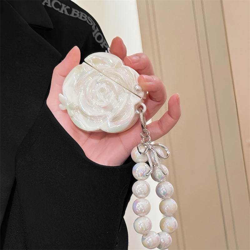 Pearl Camellia AirPods Case