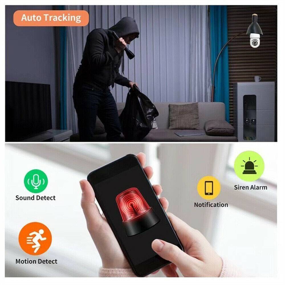 1080p Wi-Fi Light Bulb Security Camera