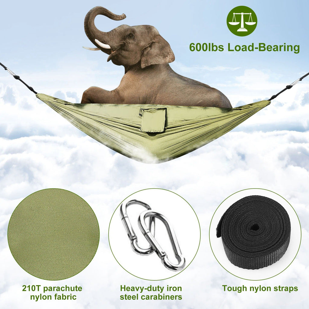 Double Camping Hammock with Mosquito Net