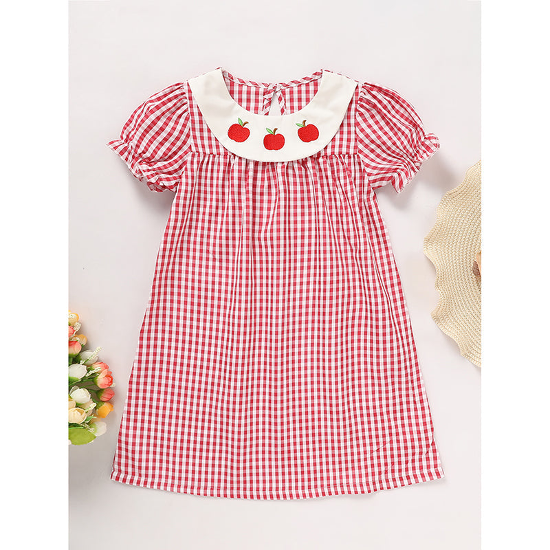 Toddler Plaid Smocked School Dress