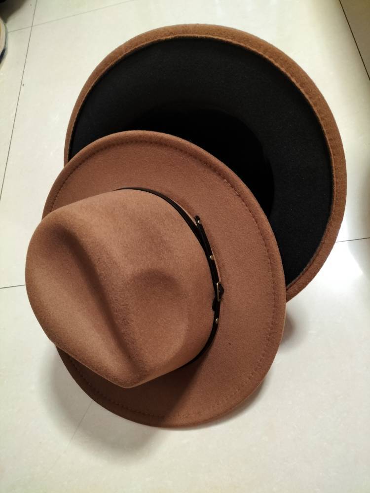 Two-Tone Wool Fedora