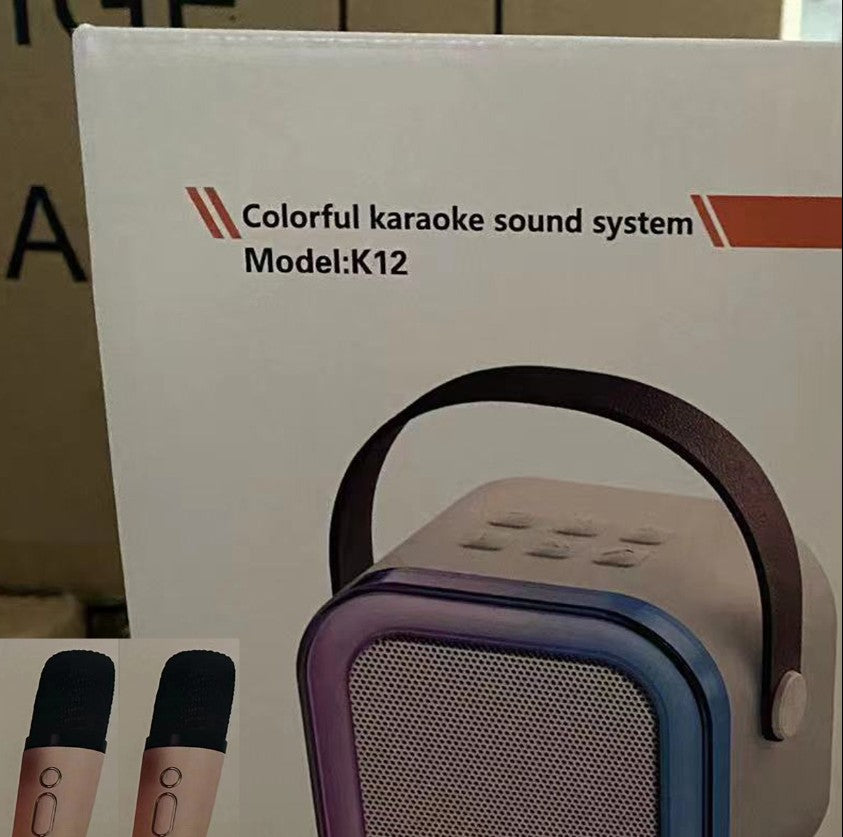 RGB Karaoke Speaker with Microphones