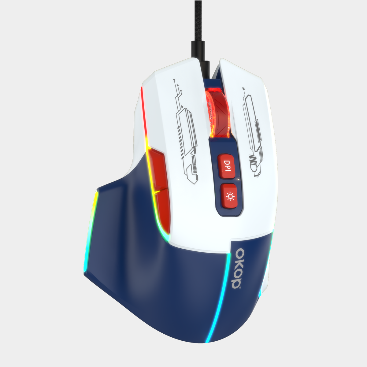 Ergonomic Wired Optical Mouse
