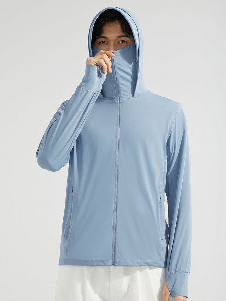 Sun-Protective Hooded Outdoor Shirt