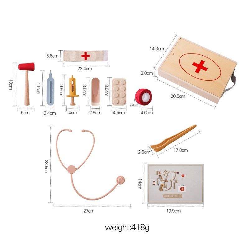 Wooden Doctor Play Set