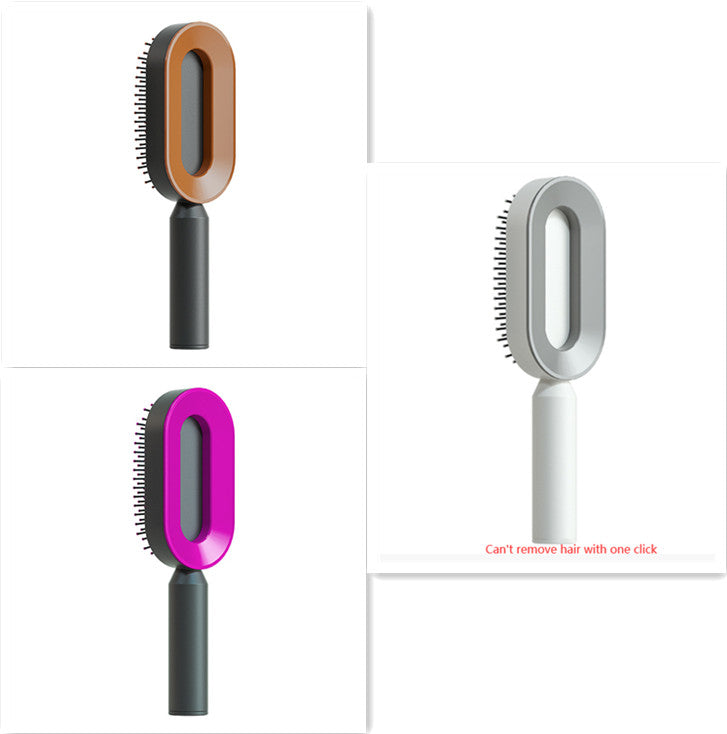 Self-Cleaning Cushion Hair Brush