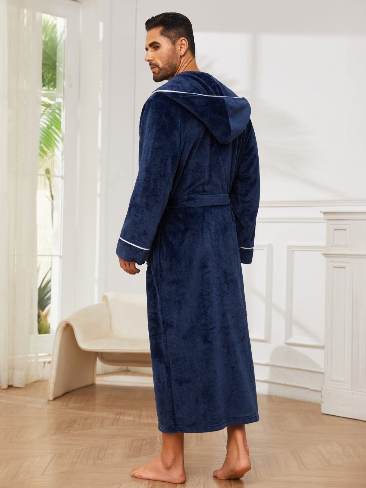 Plush Flannel Bathrobe