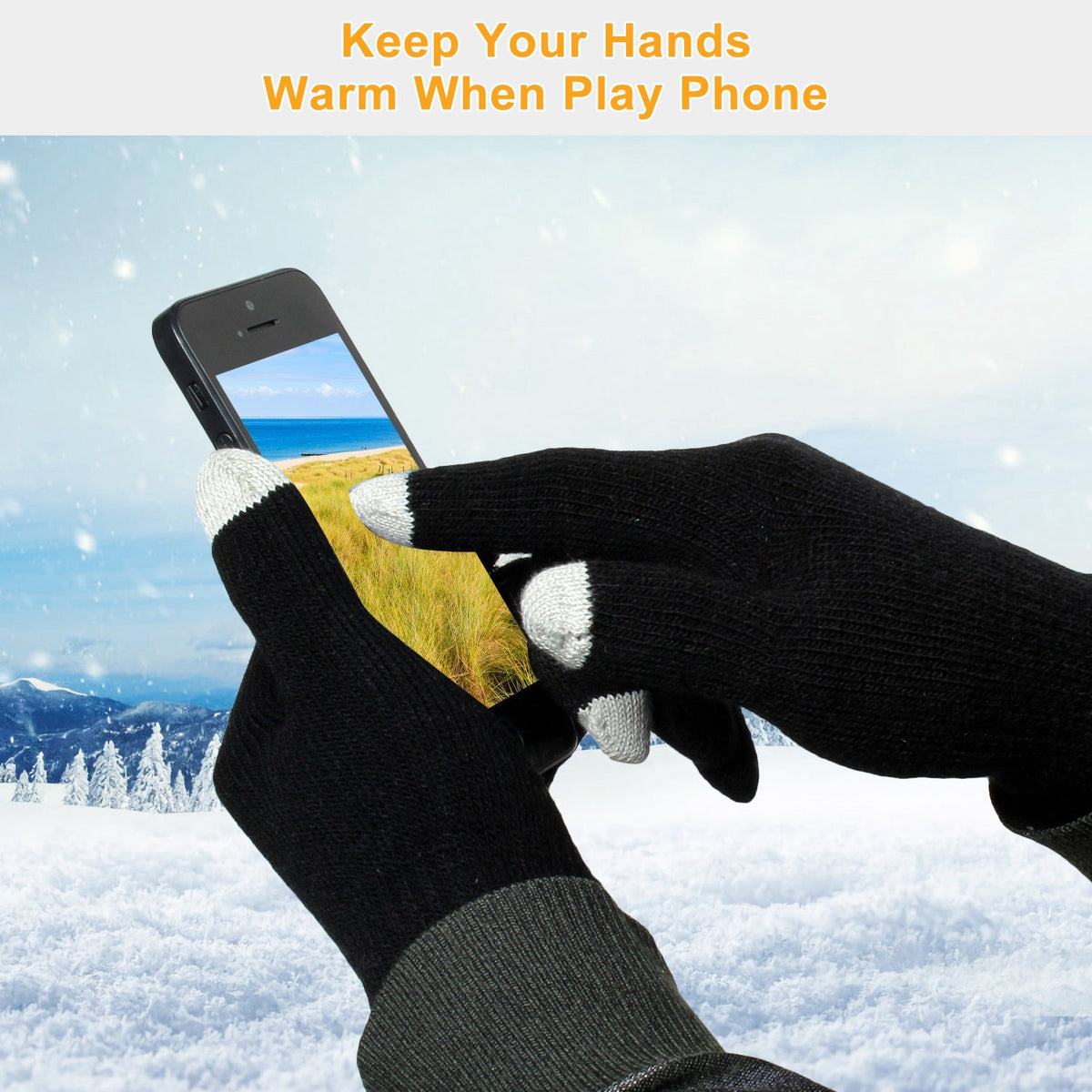 Knit Touchscreen Gloves