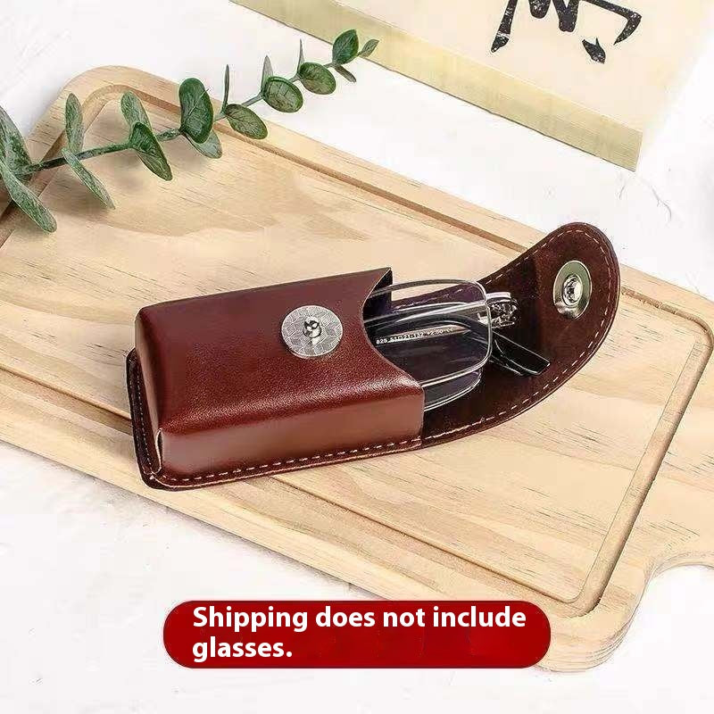 Leather Magnetic Glasses Case