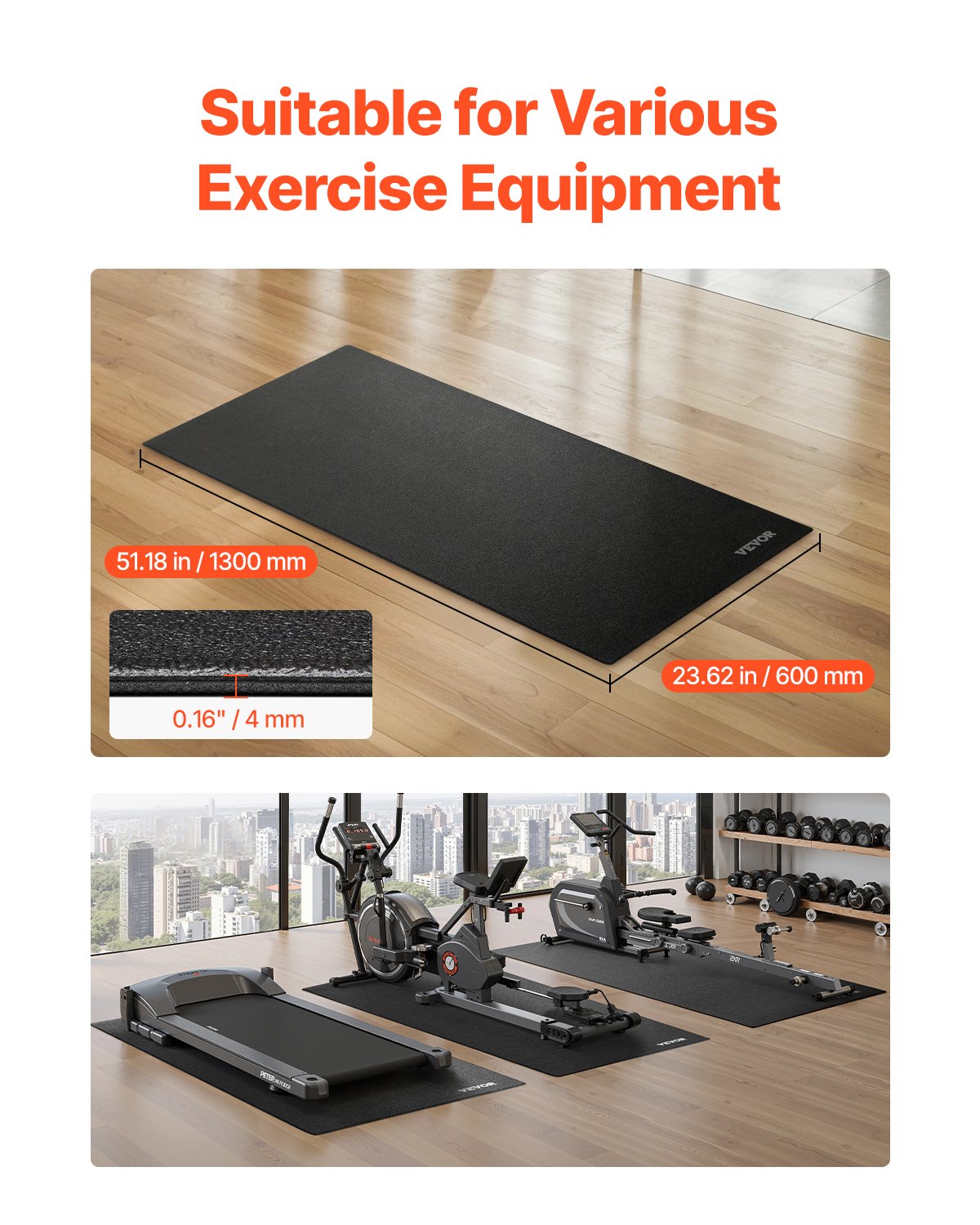 Treadmill & Walking Pad Mat