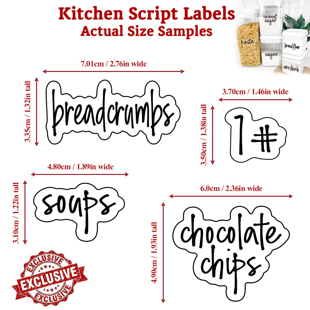 Pantry Label Stickers (158 pcs)