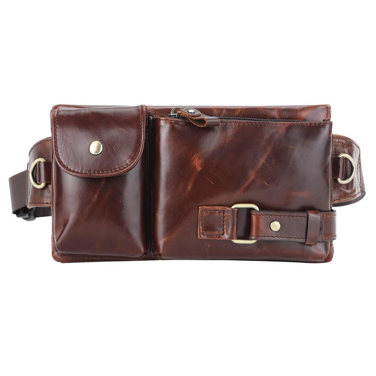 Men's Leather Belt Bag