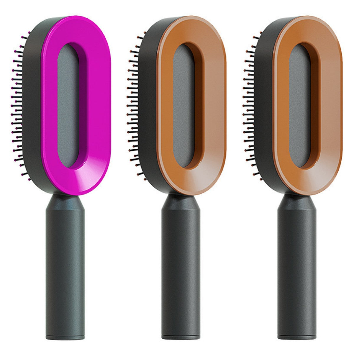 Self-Cleaning Cushion Hair Brush