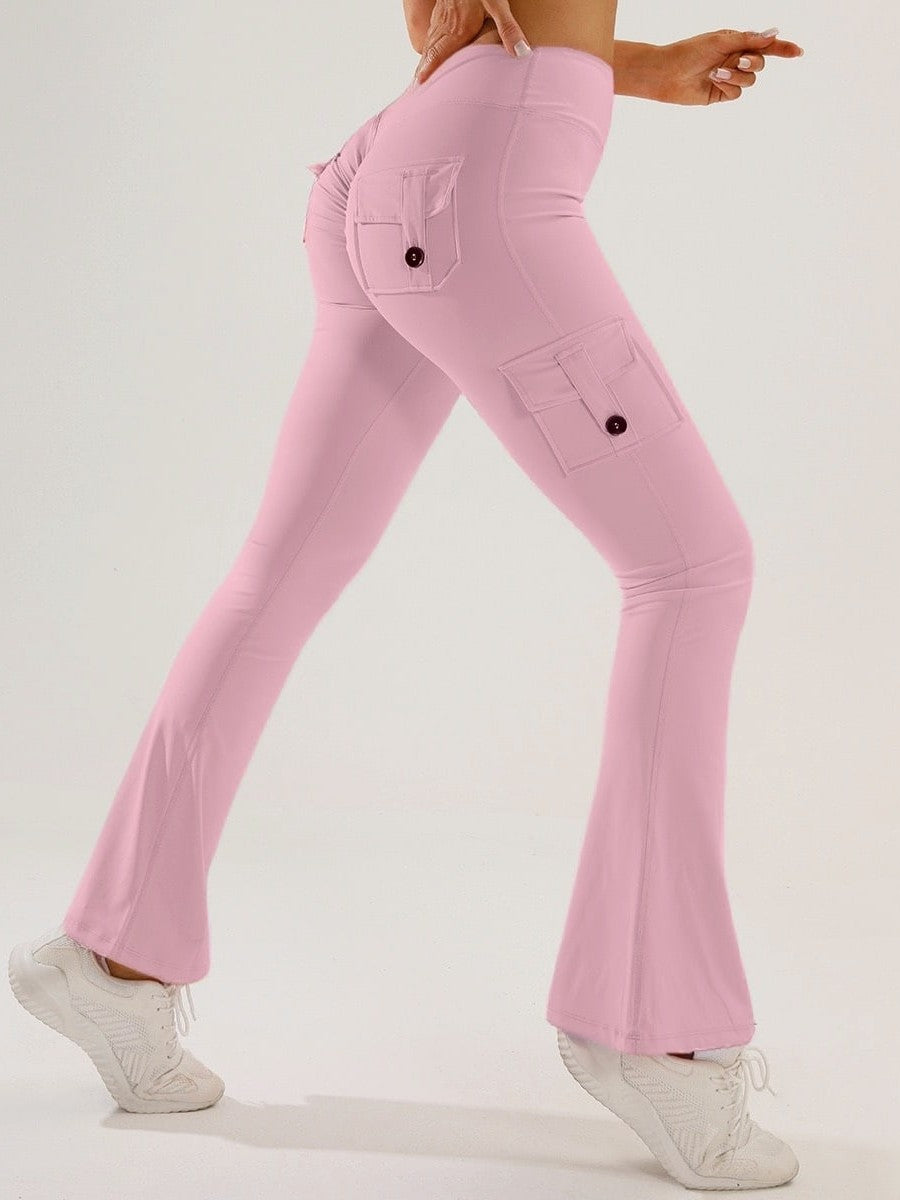 Women's Flared Yoga Cargo Pants