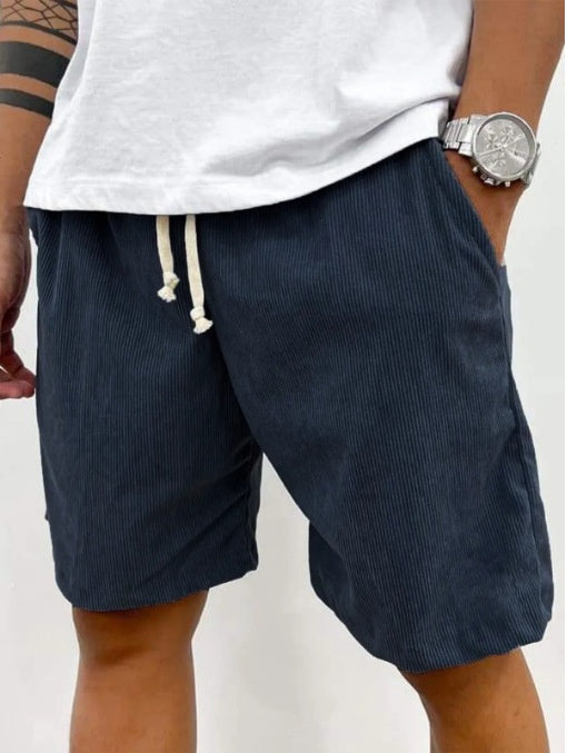 Men's Corduroy Drawstring Shorts