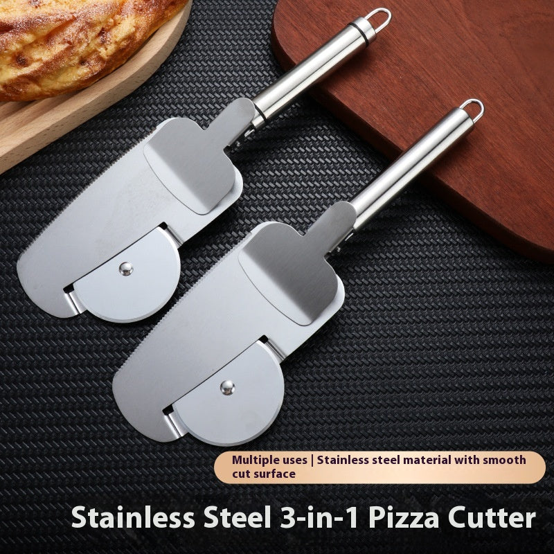 3-in-1 Stainless Pizza Cutter