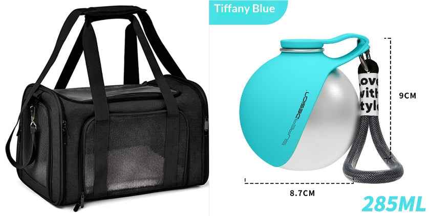 Portable Dog Water Bottle with Bag Dispenser